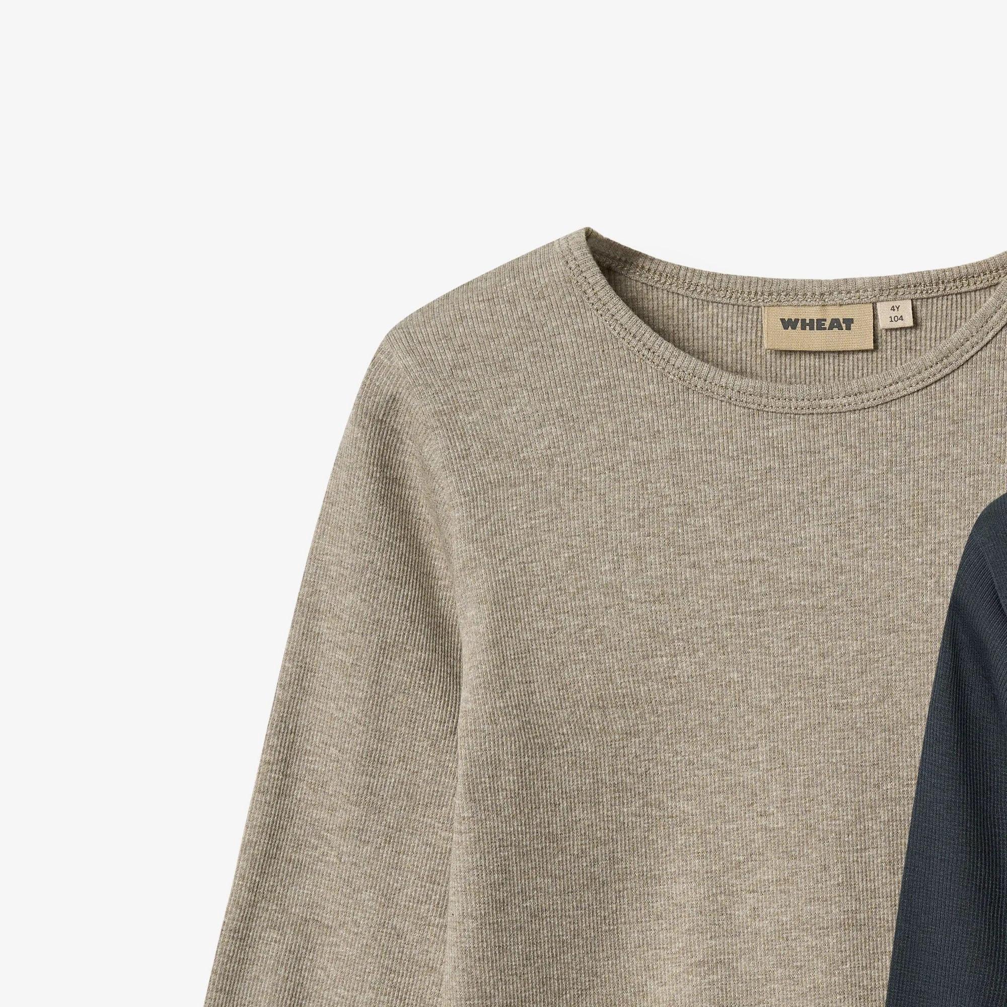 2 Rib T-shirt L/S Stig - navy
