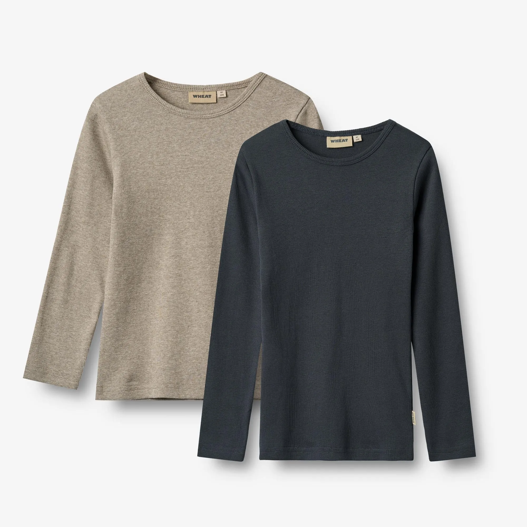 2 Rib T-shirt L/S Stig - navy