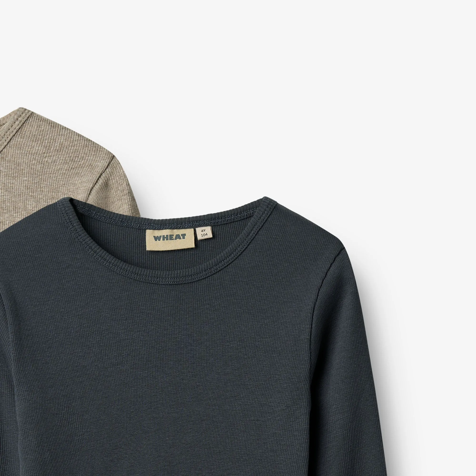 2 Rib T-shirt L/S Stig - navy