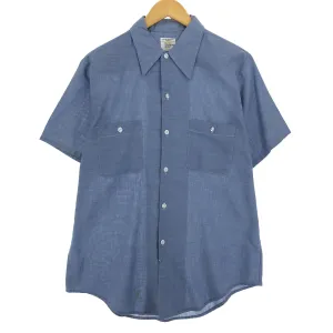 70'S JCPenney BIG MAC short sleeve work shirt, men's size L, vintage / eaa410693