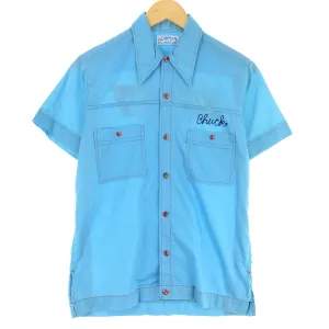 70s~80'S Hilton Bowling Shirt Made in USA Men's S Vintage /eaa431967