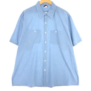 80'S Big Ben BIGBEN short sleeve work shirt made in USA men's XXL vintage /eaa441847