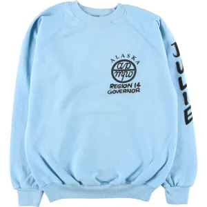 80'S Hanes Blue Tag Sleeve Print Sweatshirt Trainer Men's M Vintage /eaa387380