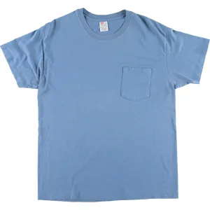 90'S Hanes Plain Pocket T-Shirt Made in USA Men's L Vintage /eaa456934