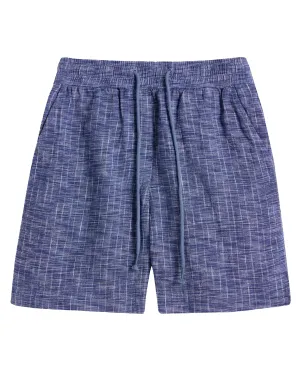Belle Linen Shorts - Blue Multi