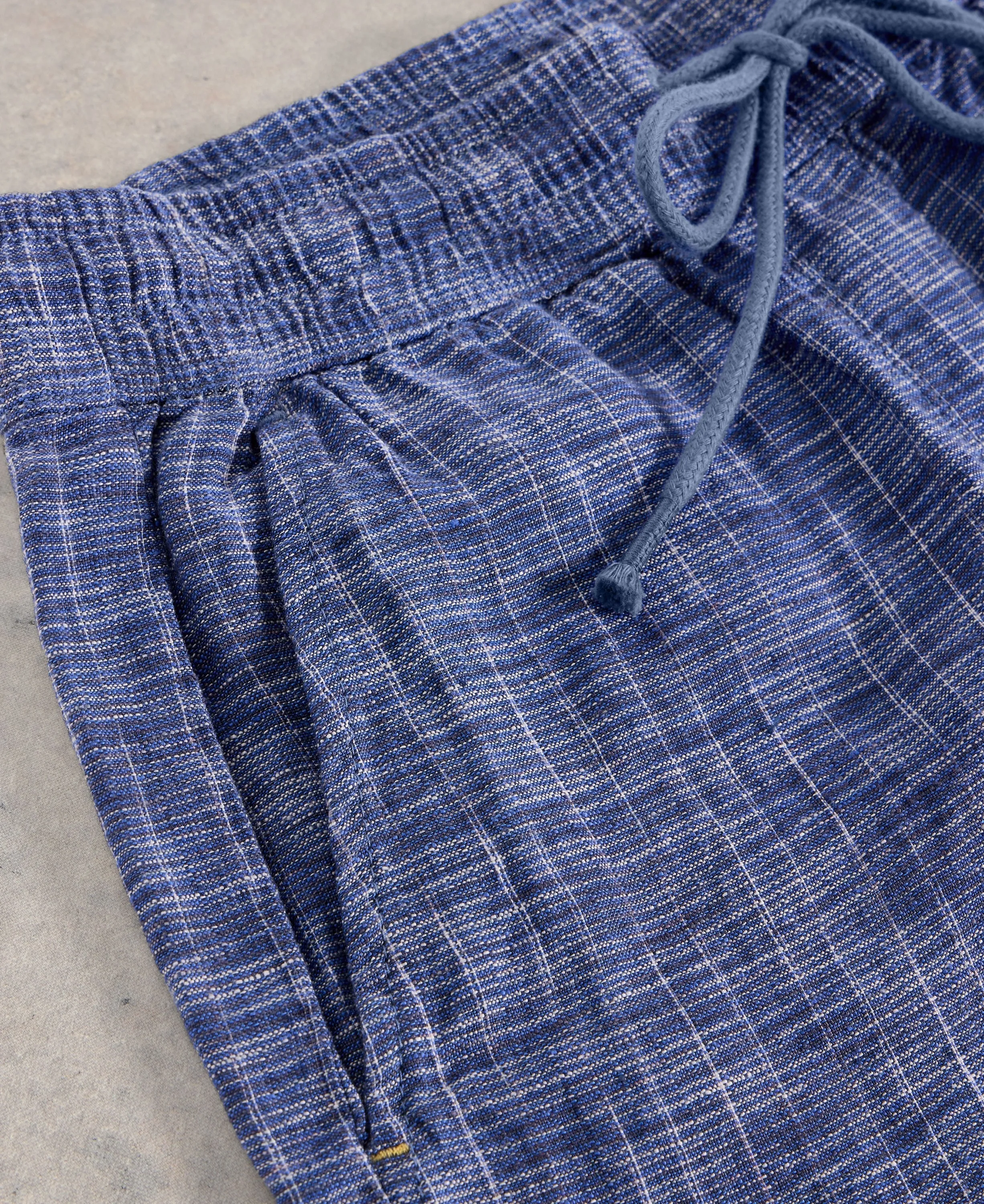 Belle Linen Shorts - Blue Multi