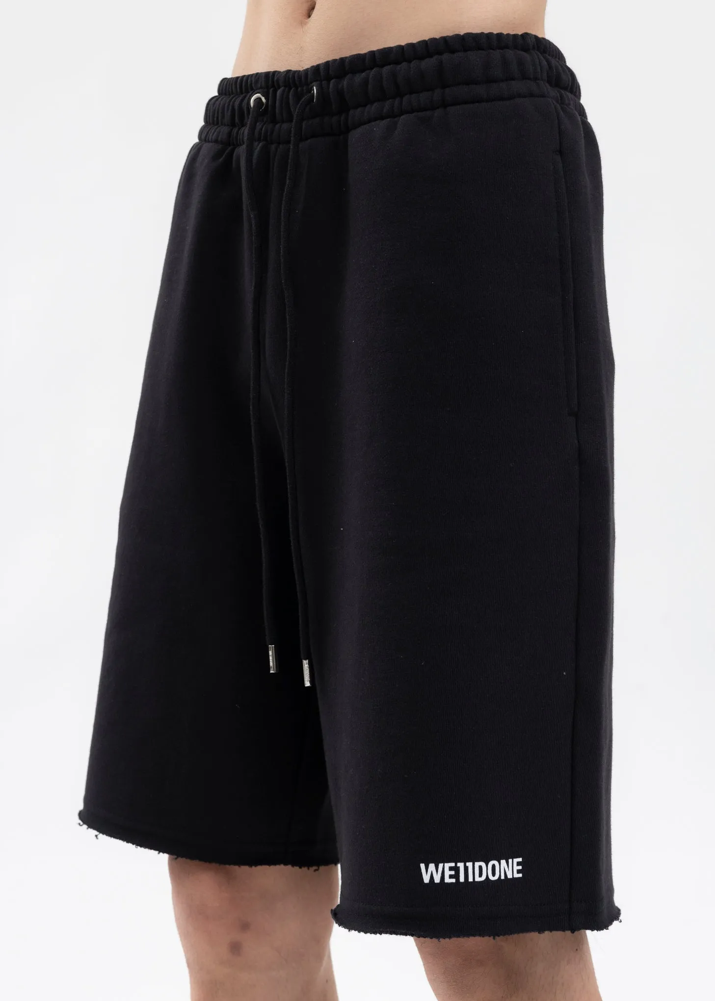 BLACK BASIC LOGO SHORTS