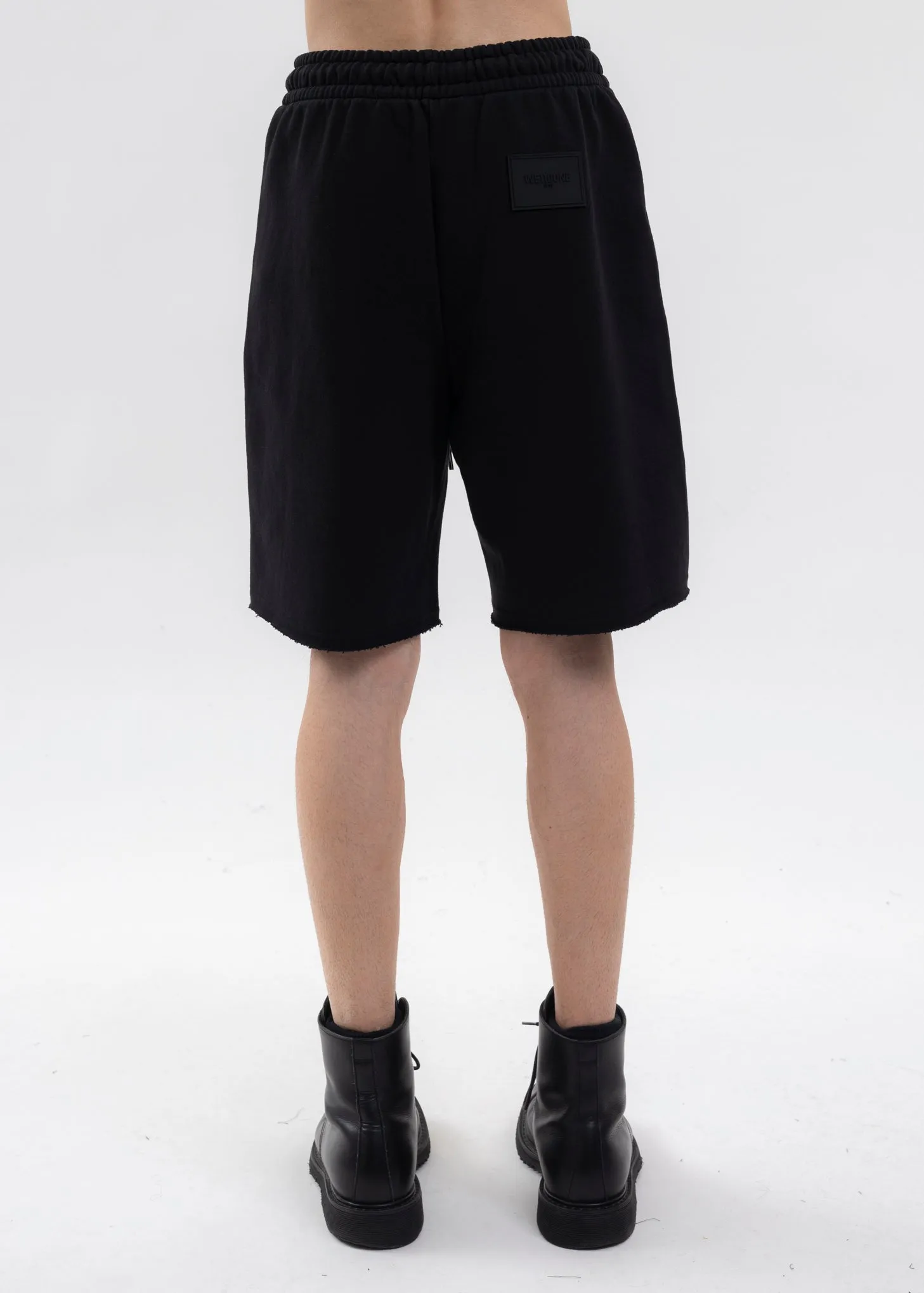 BLACK BASIC LOGO SHORTS