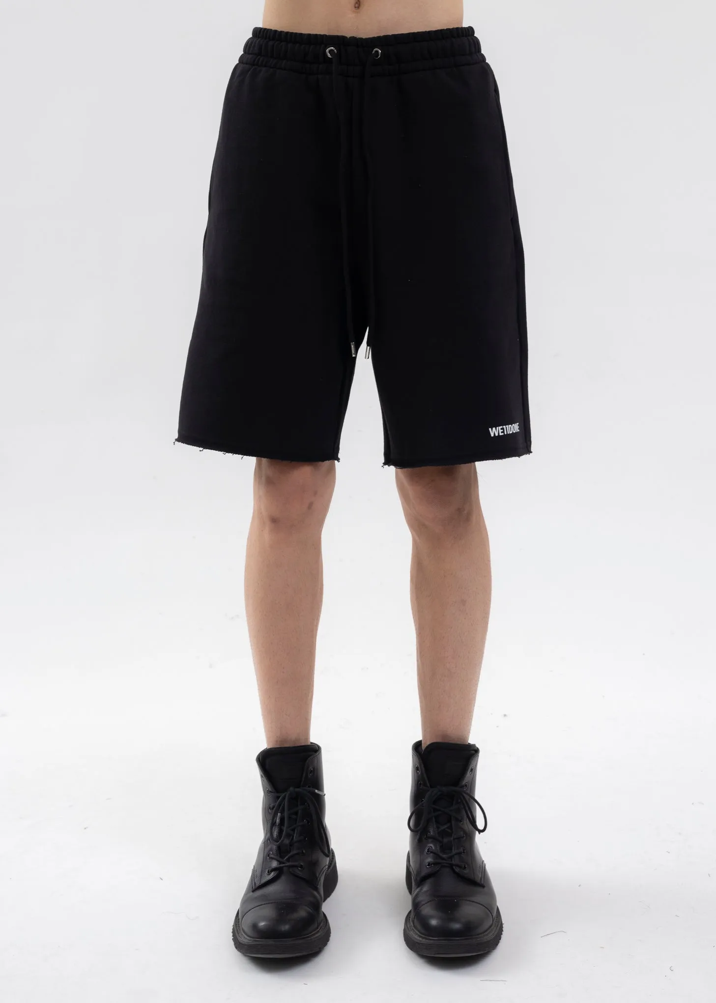 BLACK BASIC LOGO SHORTS