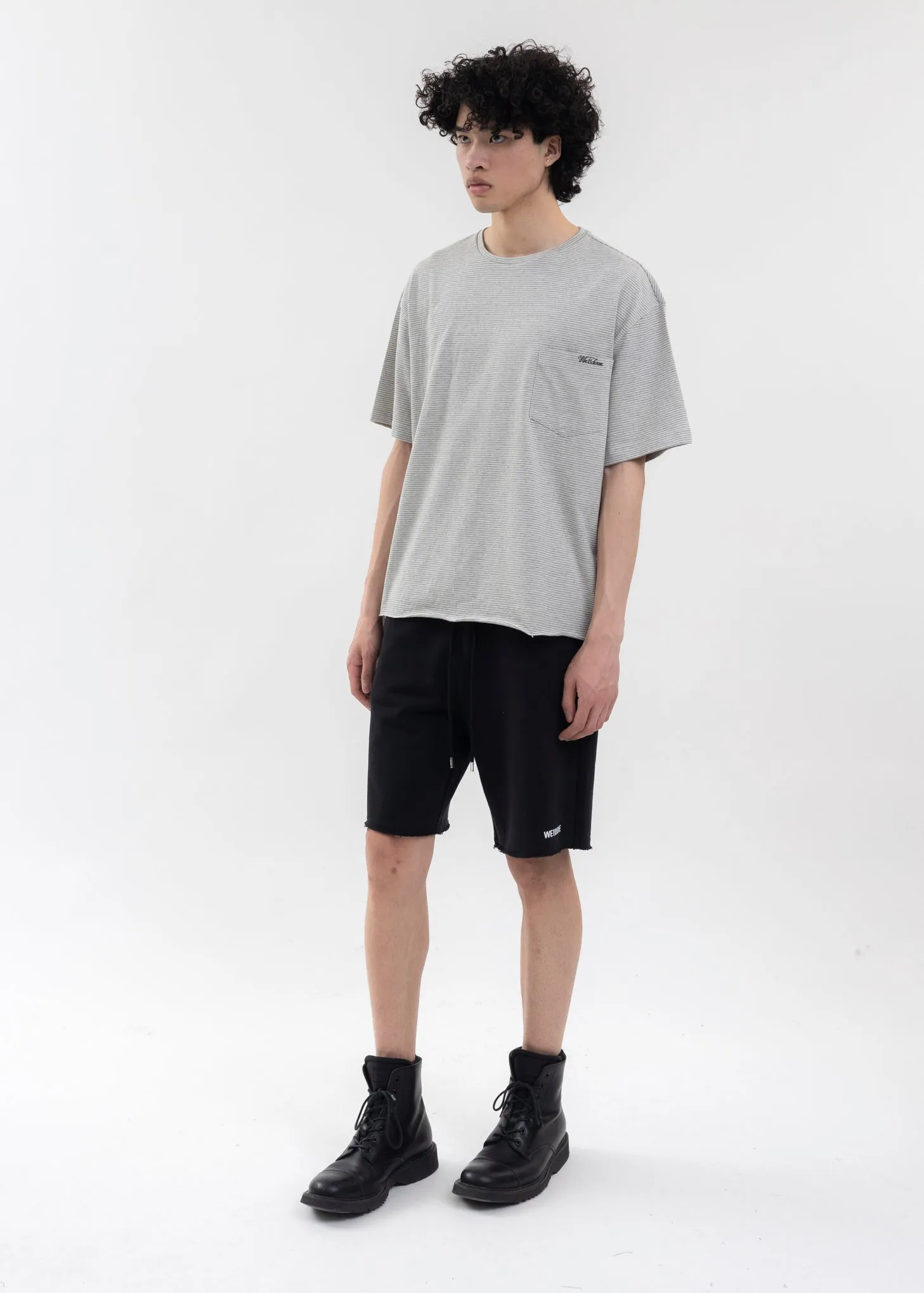 BLACK BASIC LOGO SHORTS