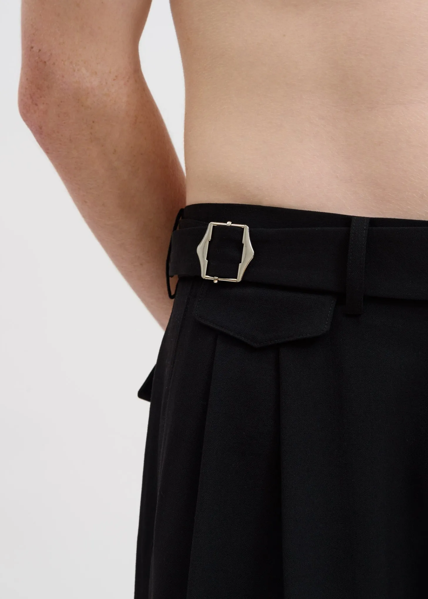 Black Light Wool Shorts