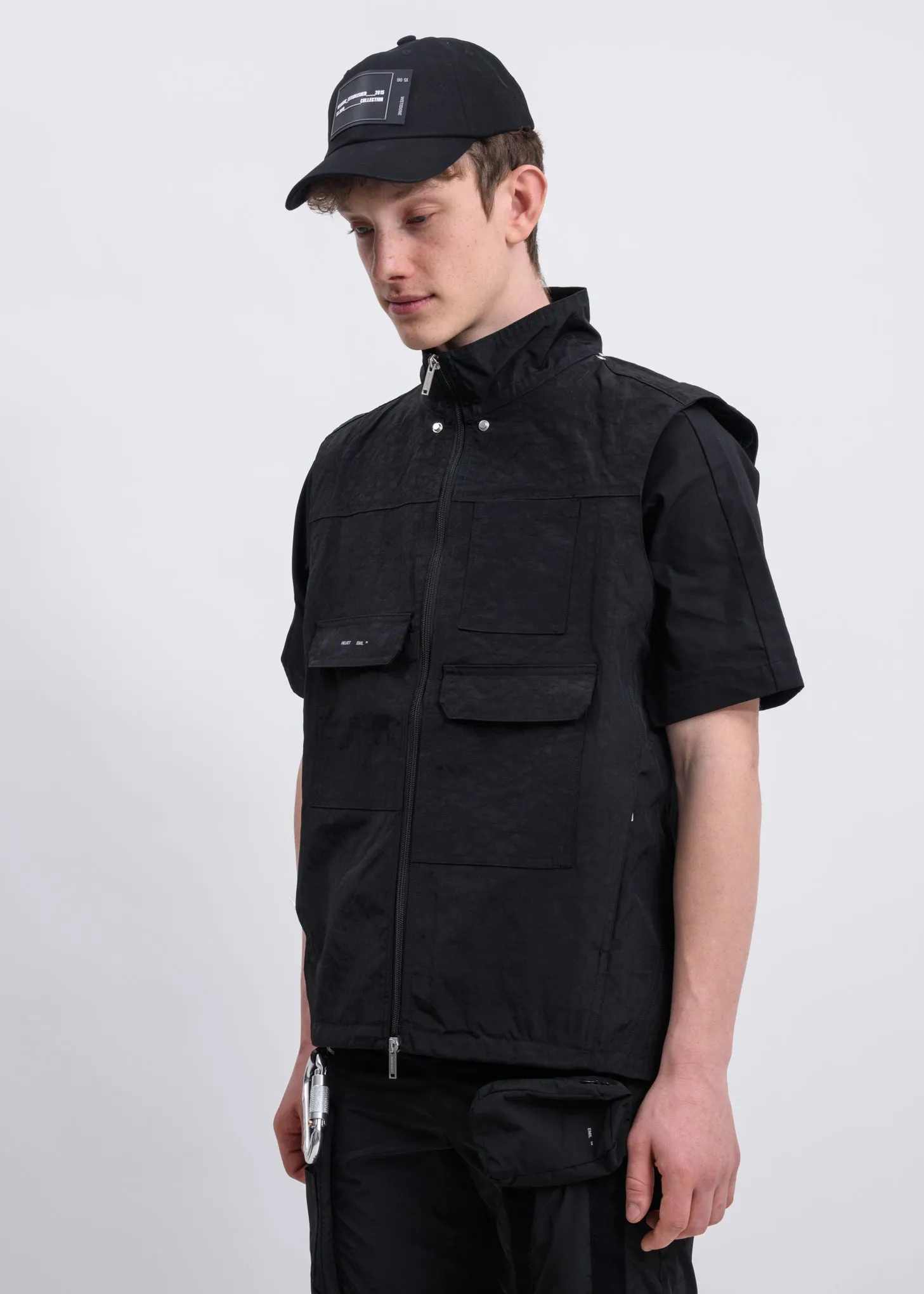 Black Panel Hooded Jacket