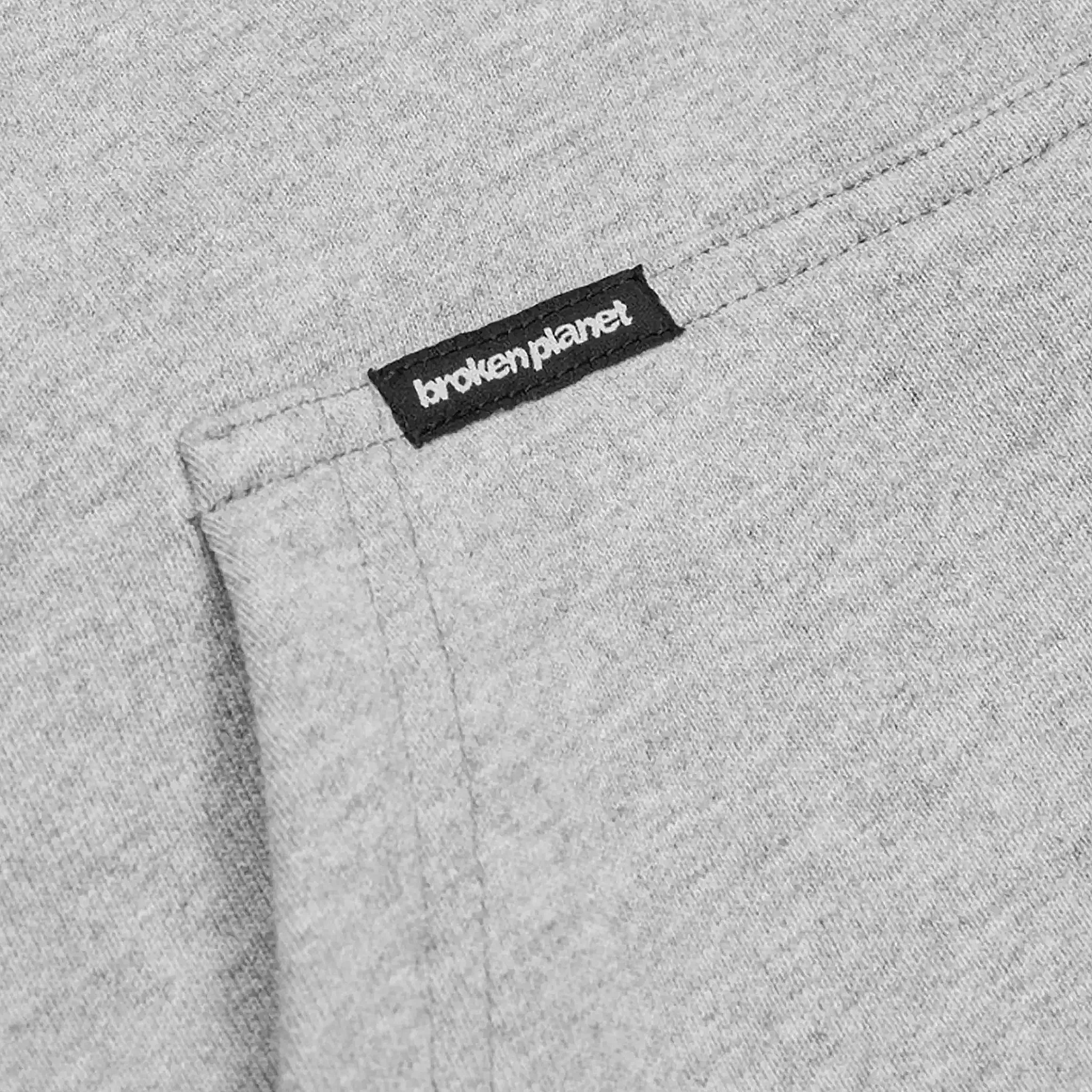 Broken Planet Sun Heather Grey Zip-Up Hoodie