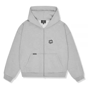 Broken Planet Sun Heather Grey Zip-Up Hoodie