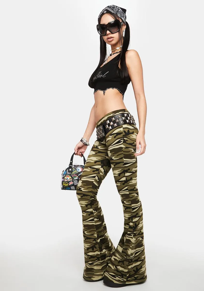 Camo Naomi Flared Leggings