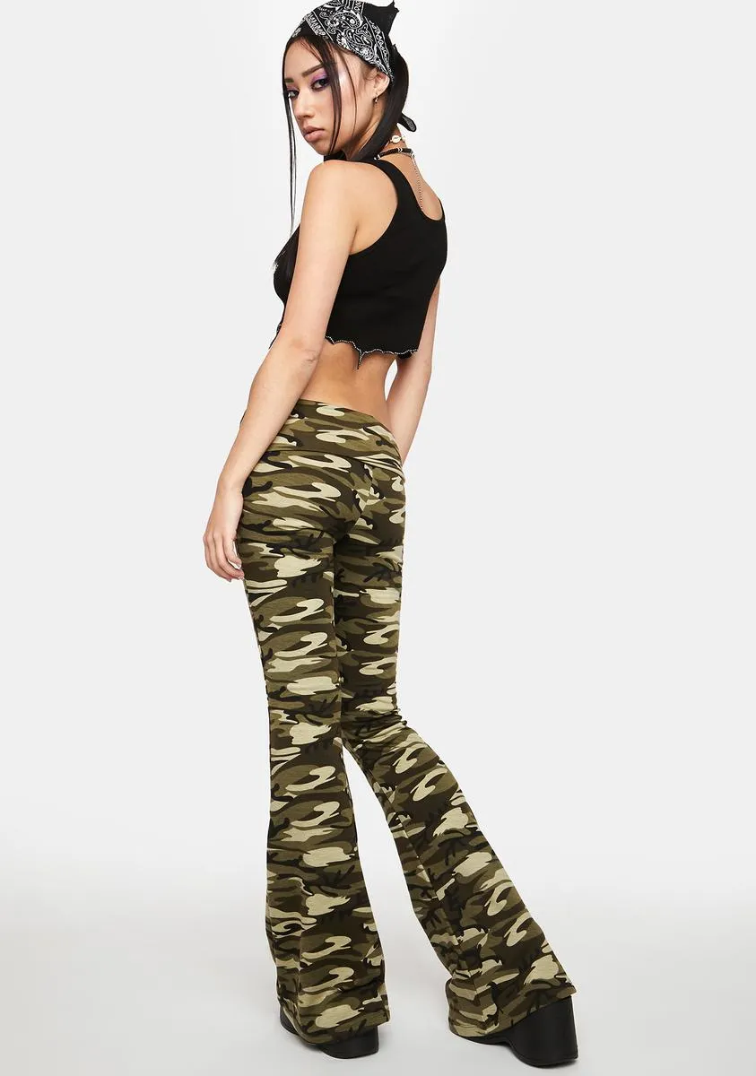 Camo Naomi Flared Leggings
