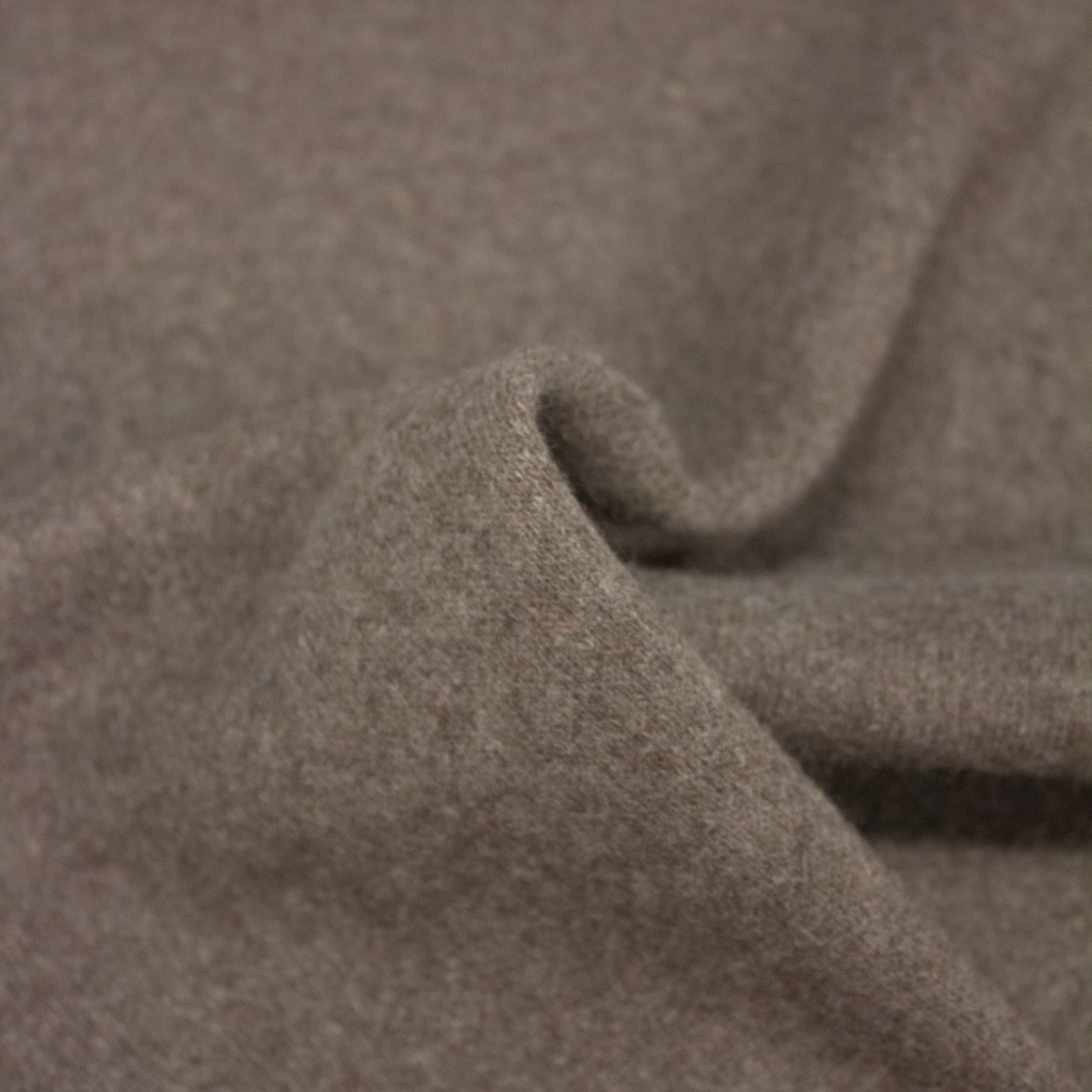Carey Taupe Brown Wool Knit - COUPON 50CM