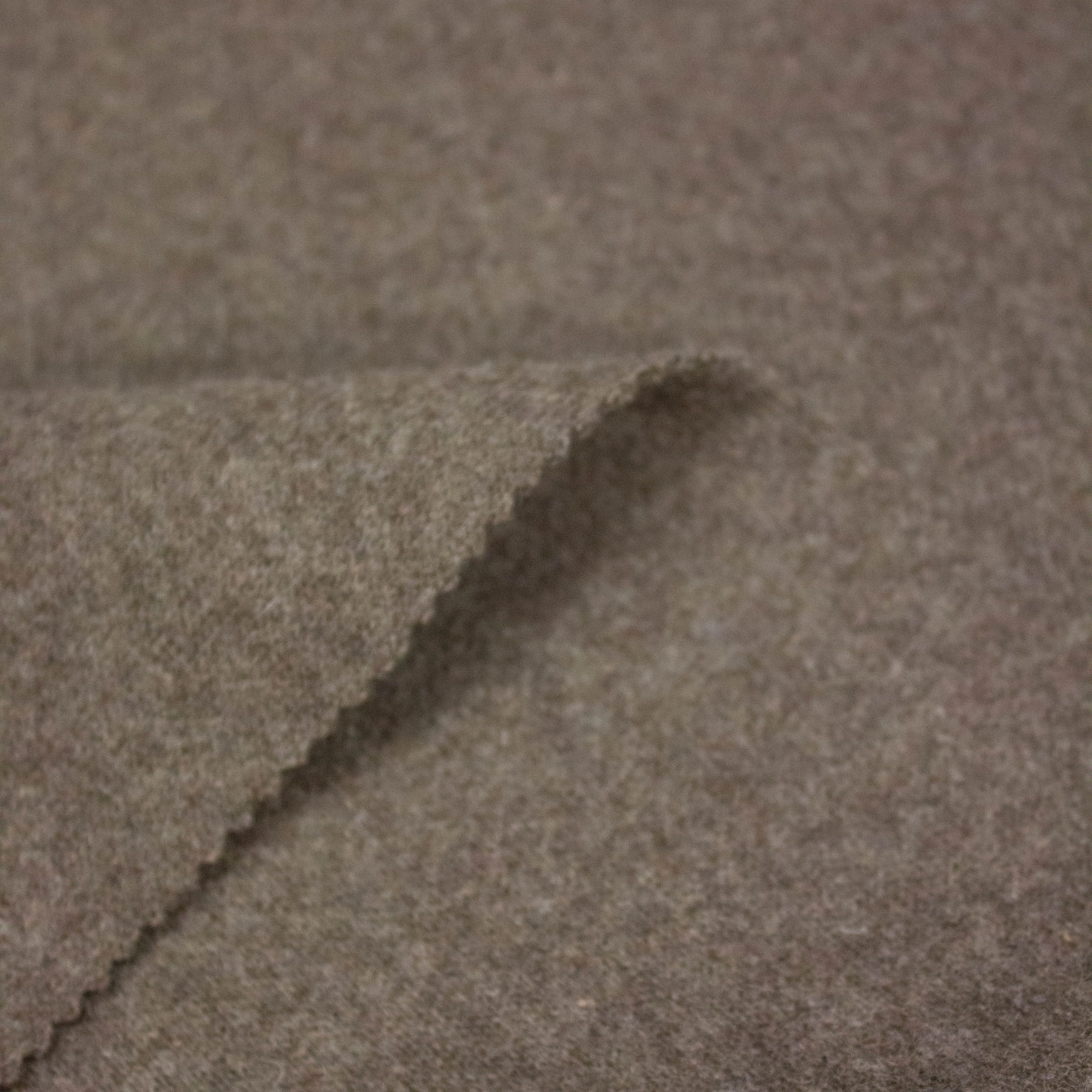 Carey Taupe Brown Wool Knit - COUPON 50CM