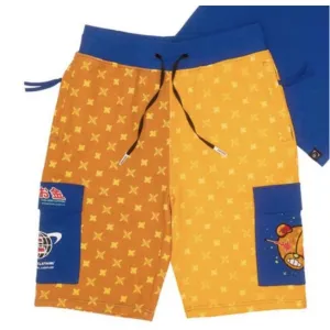 Civilized Bear Head Blue Shorts