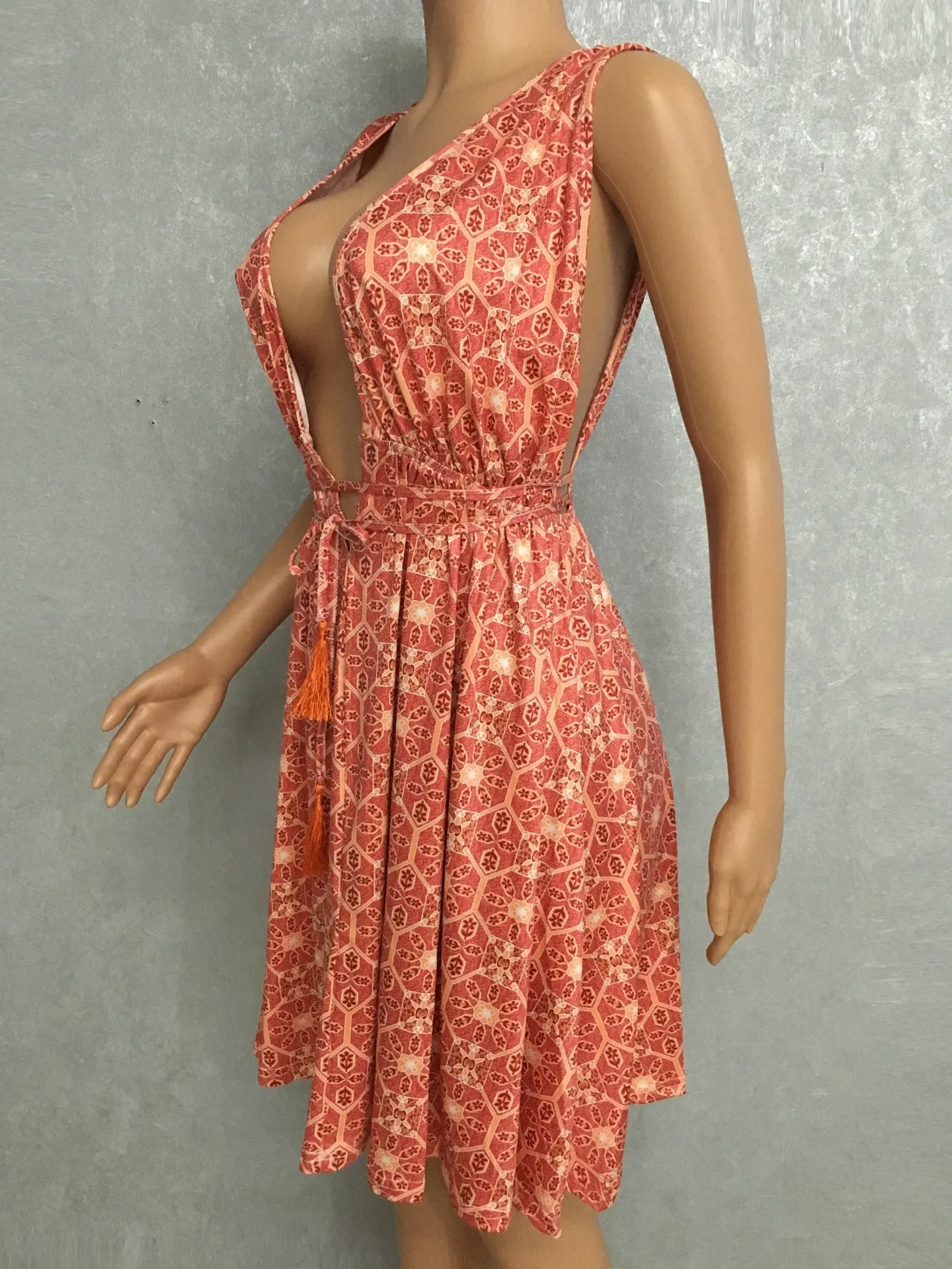 Clearance Sexy Bear Shoulder Print Short Dress