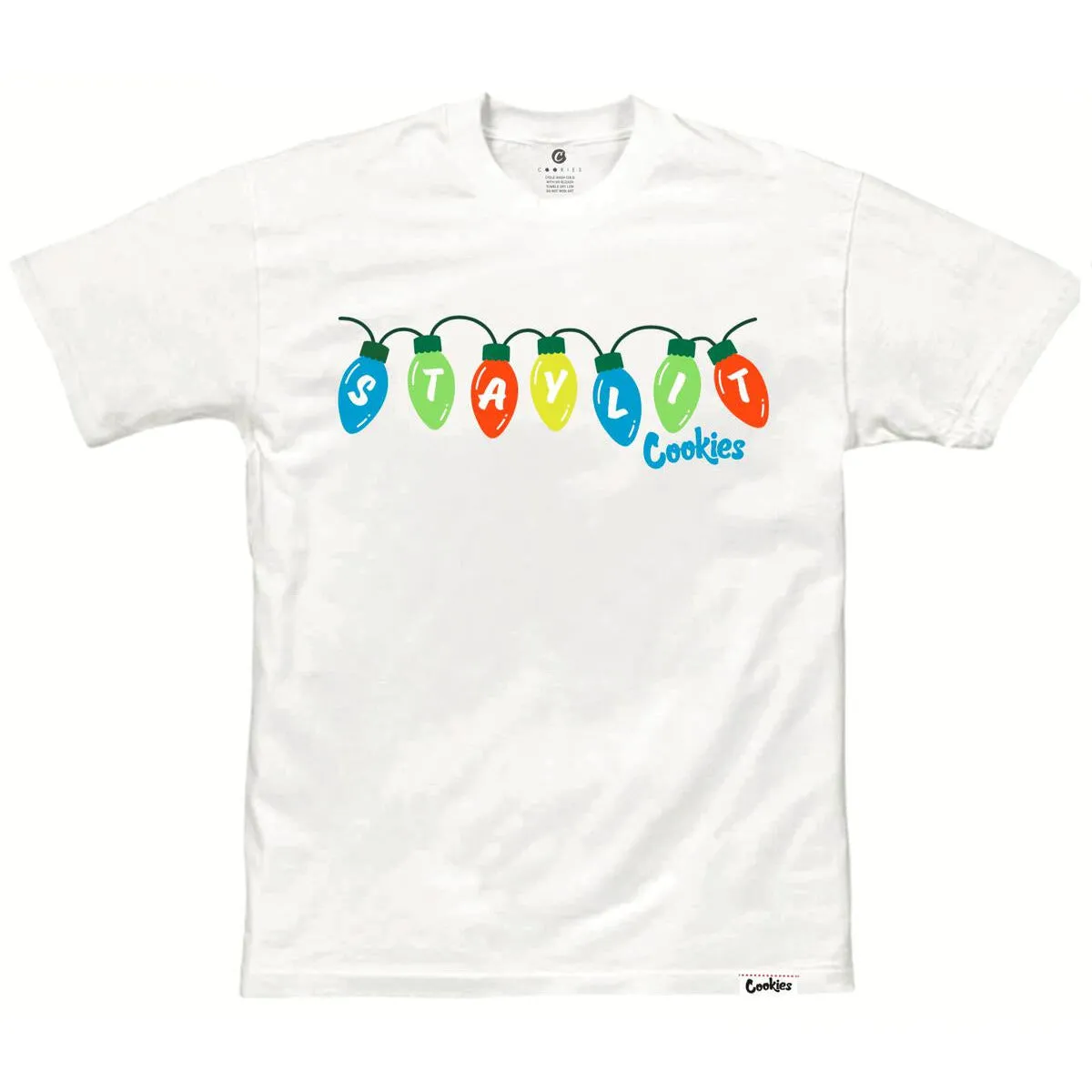 Cookies Merry Lit-Mas White Tee (1562T6519)