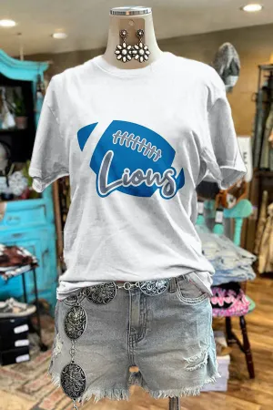Cozy Detroit Lions Football Gameday Print Tee