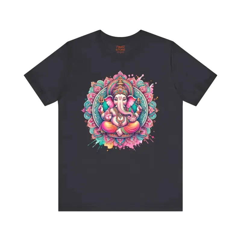 Cozy Mandala Ganesha Short Sleeve Tee