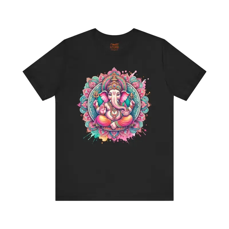 Cozy Mandala Ganesha Short Sleeve Tee