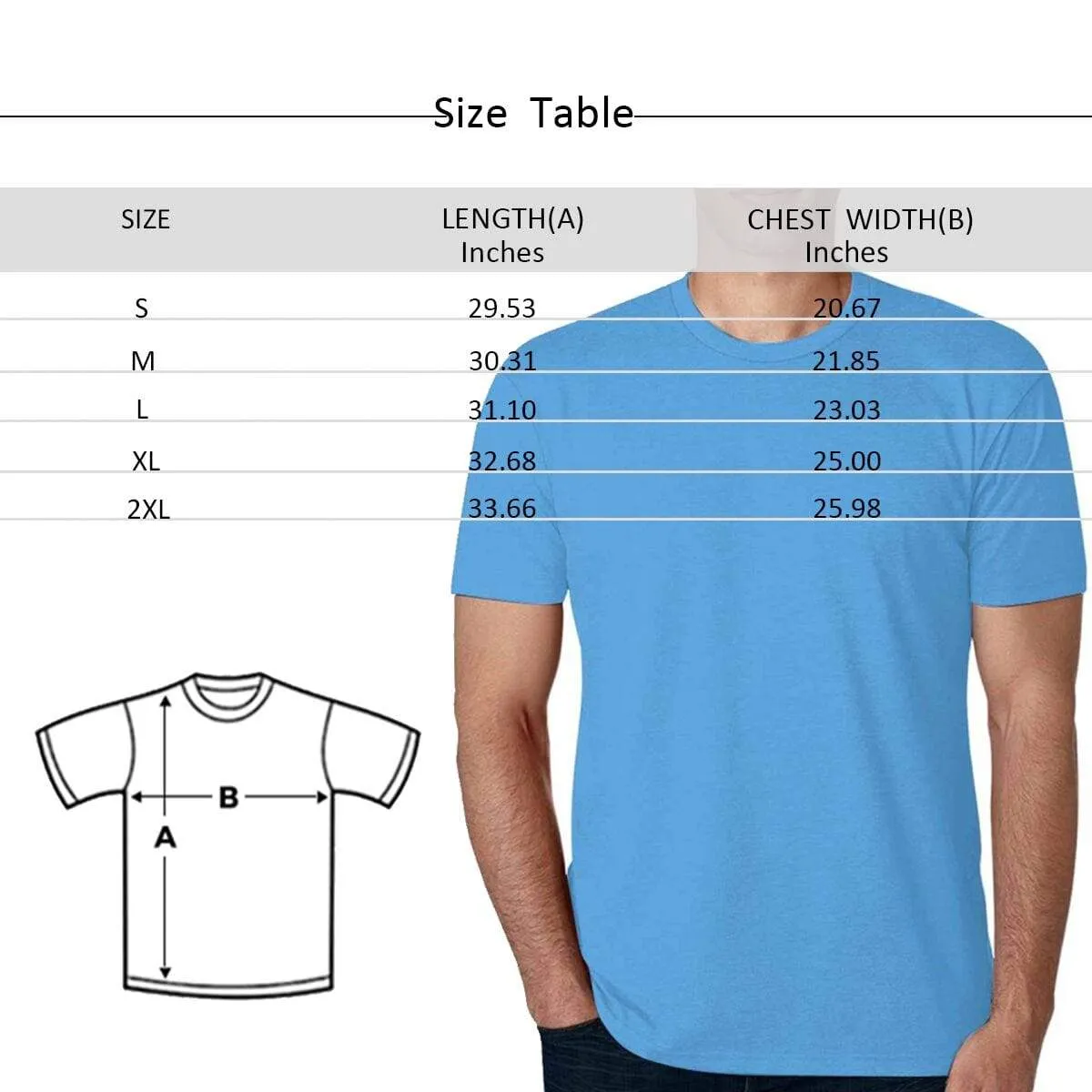 Custom Tee shirt with Picture I Love You Posture Men's All Over Print T-shirt with Personalized Pictures