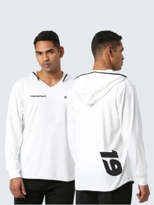 Customised Men's Sports Hoodie - White
