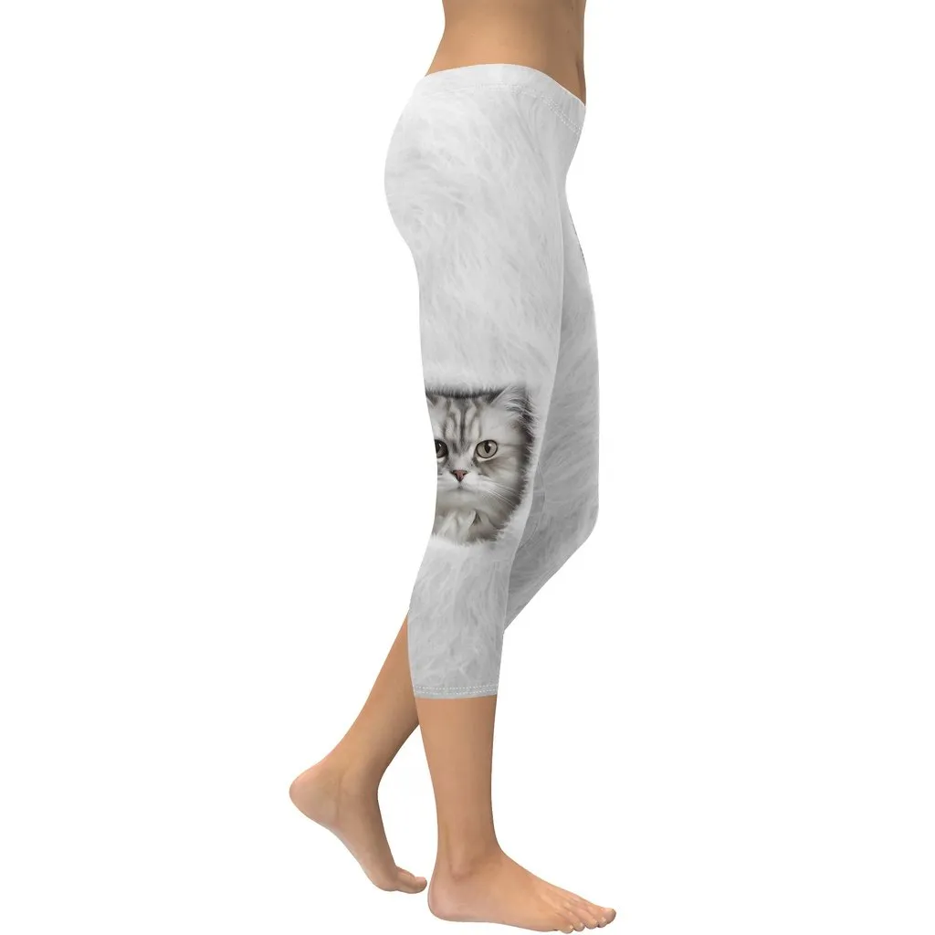 Cute Cozy Cat Capris