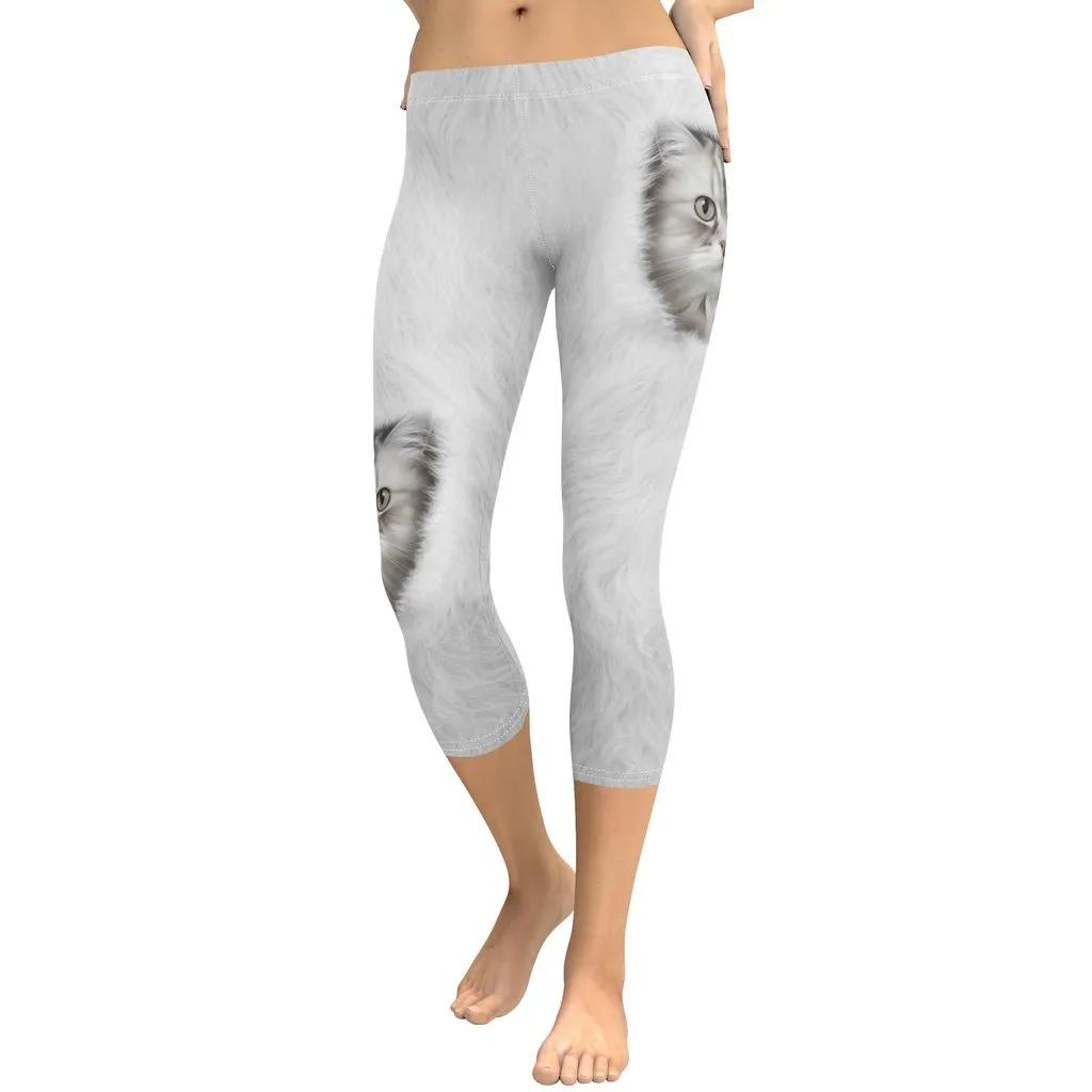 Cute Cozy Cat Capris