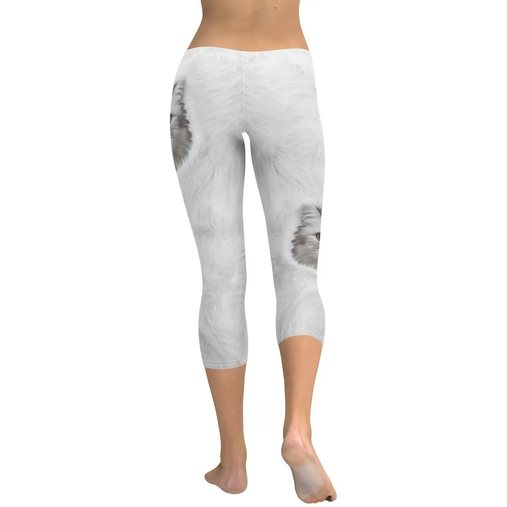 Cute Cozy Cat Capris