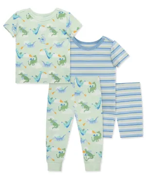 Dragon 4-Piece Pajama Set (2T-4T)