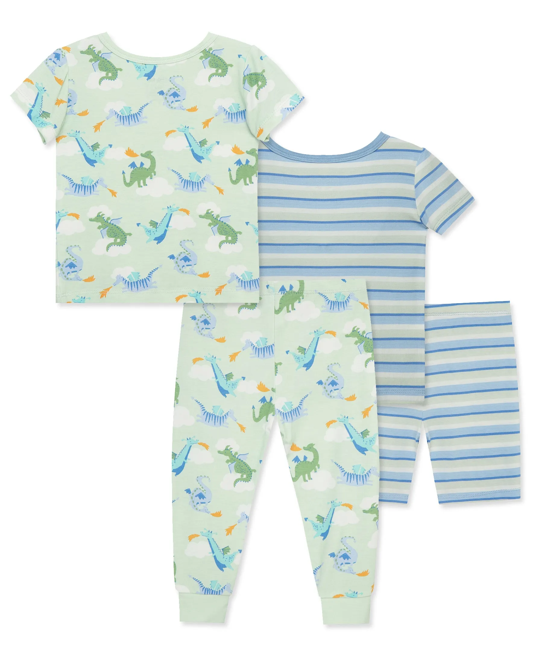 Dragon 4-Piece Pajama Set (2T-4T)