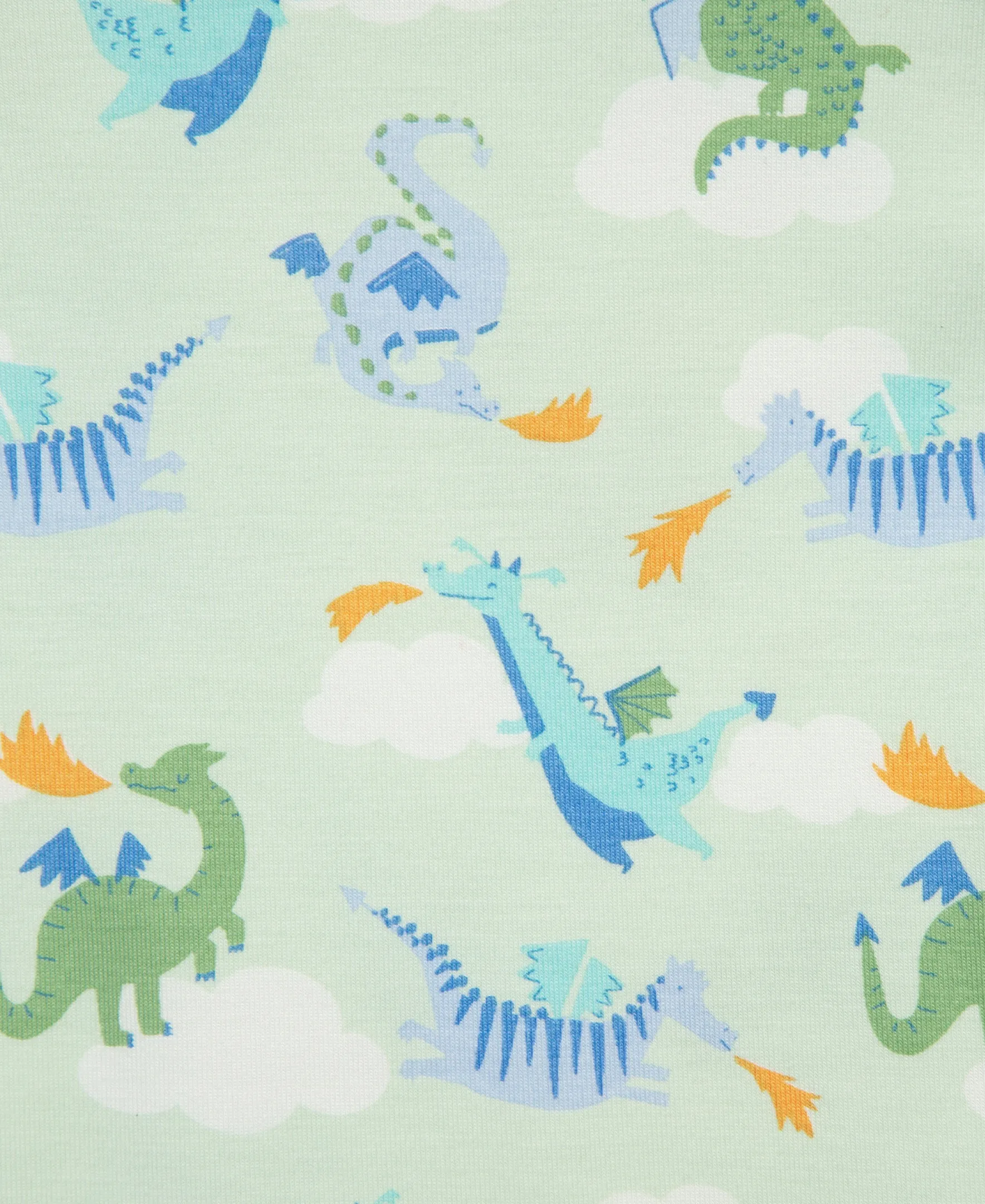 Dragon 4-Piece Pajama Set (2T-4T)