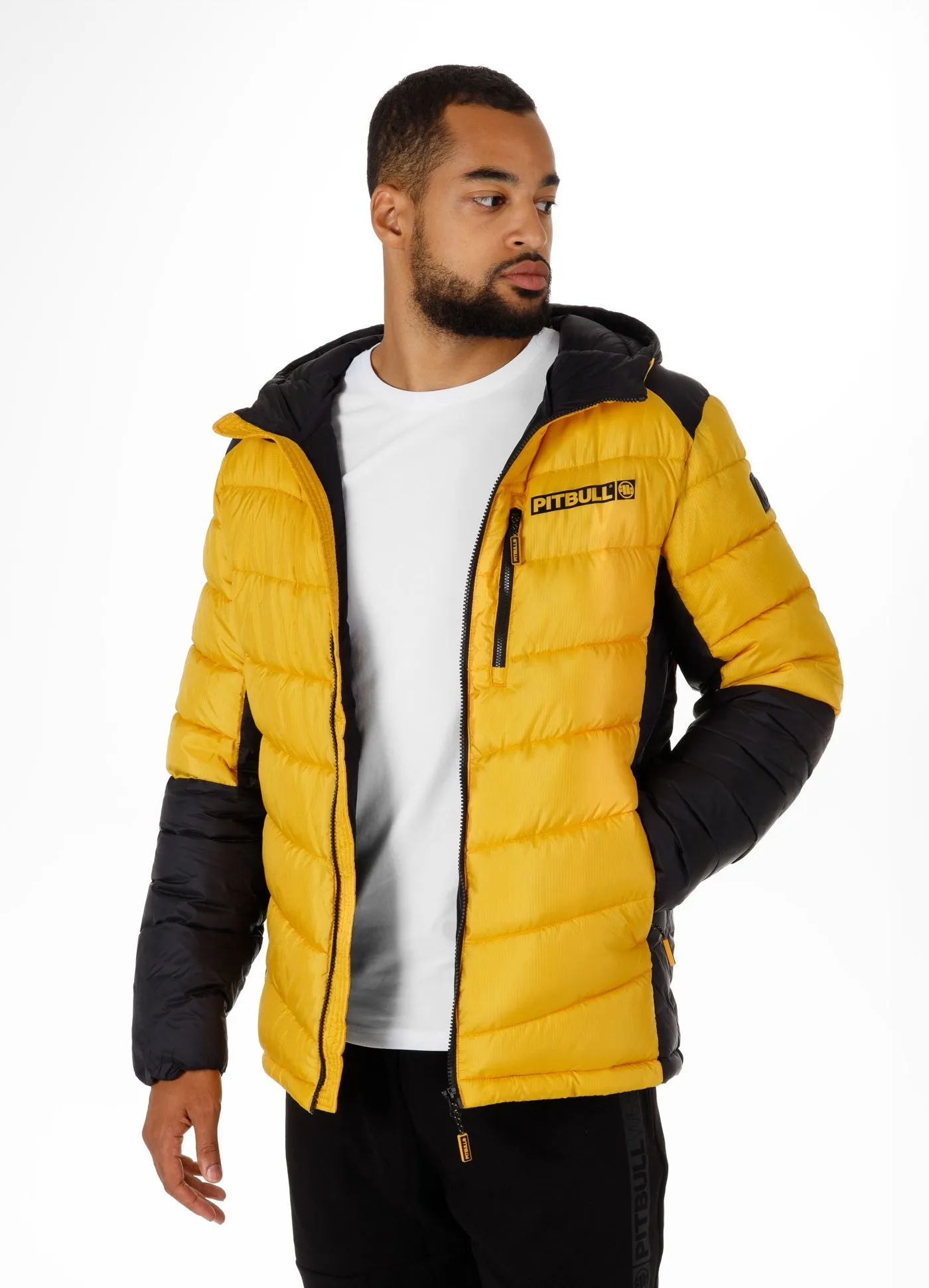 Evergold Hooded Jacket - Black/Yellow