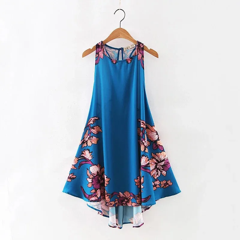 Fashionable Sexy Print High Temperamental Short Dress