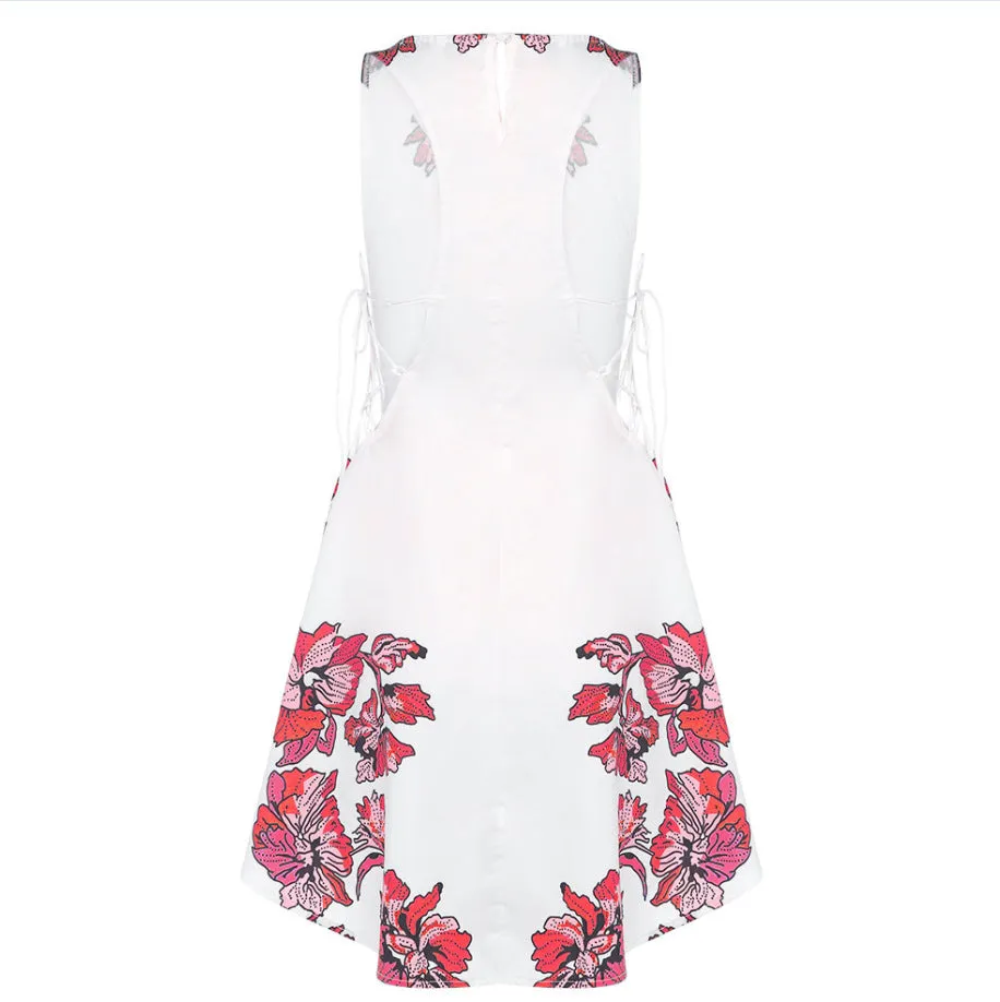 Fashionable Sexy Print High Temperamental Short Dress