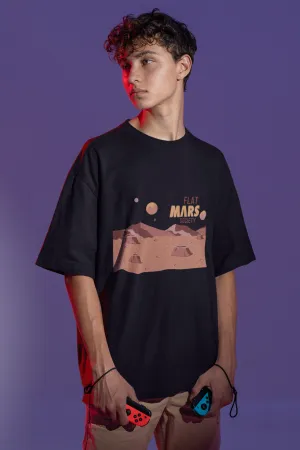 Flat Mars Society Oversized T-shirt