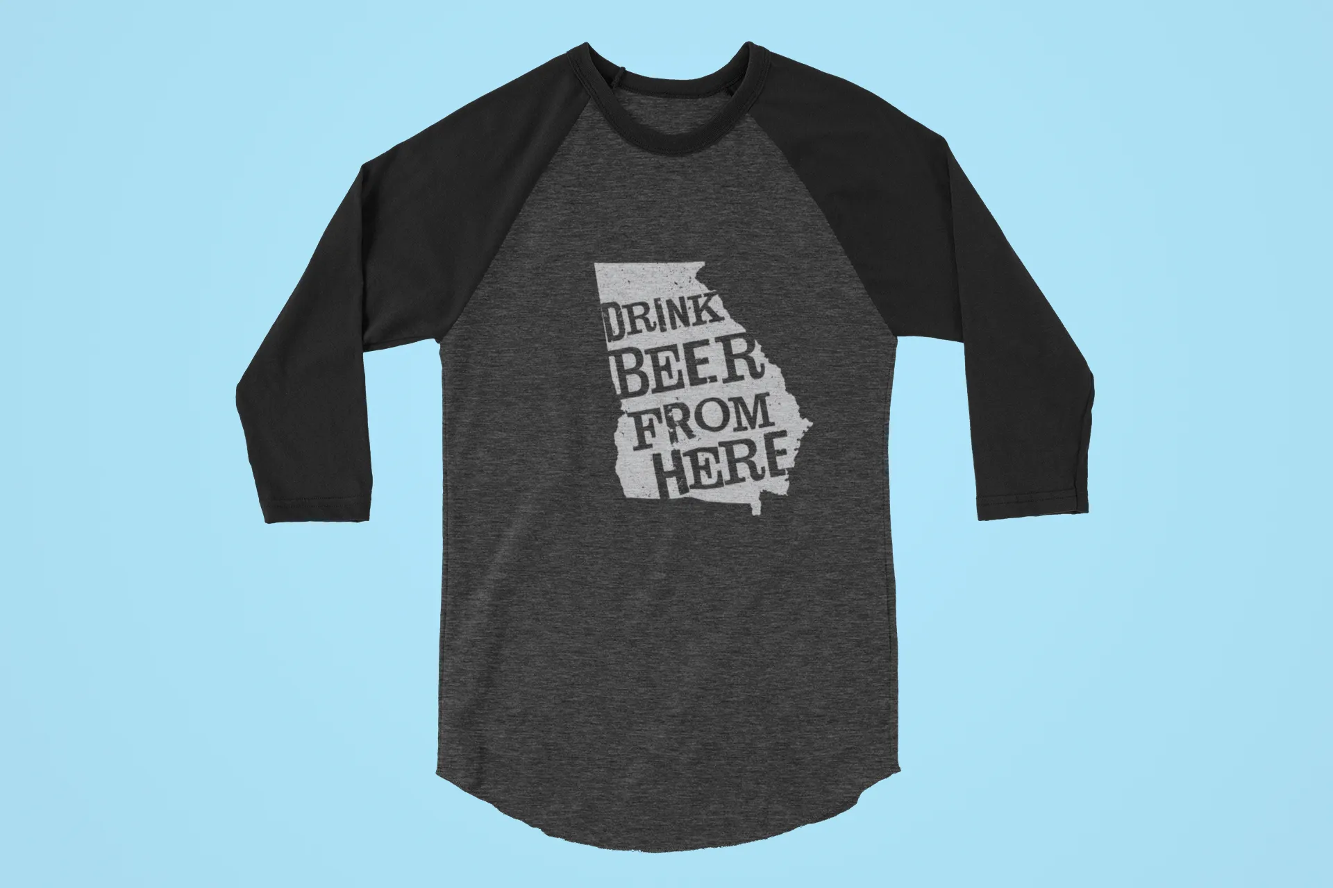 Georgia Drink Beer From Here® - Craft Beer Baseball tee