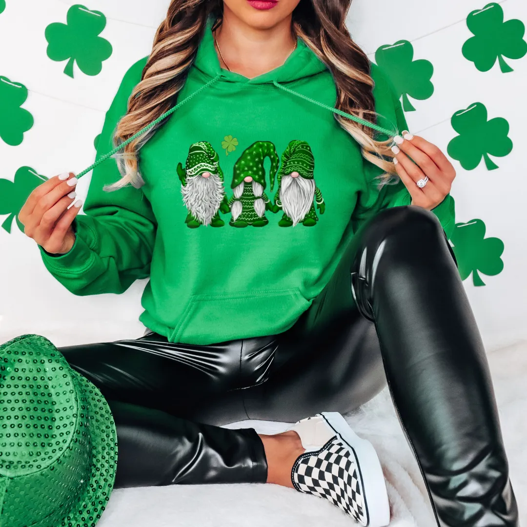 Green Clover Gnomes St. Pats.-Hoodie