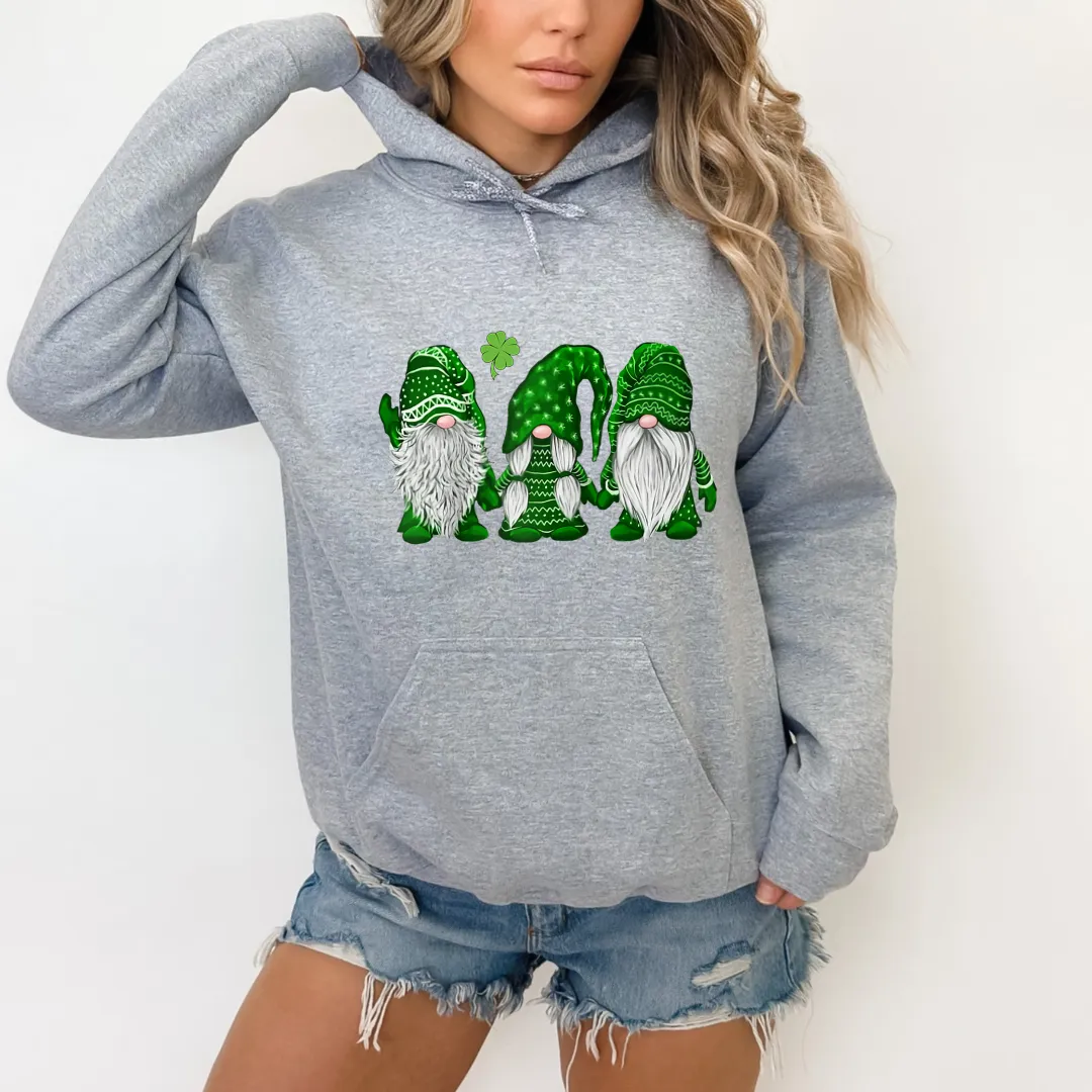Green Clover Gnomes St. Pats.-Hoodie