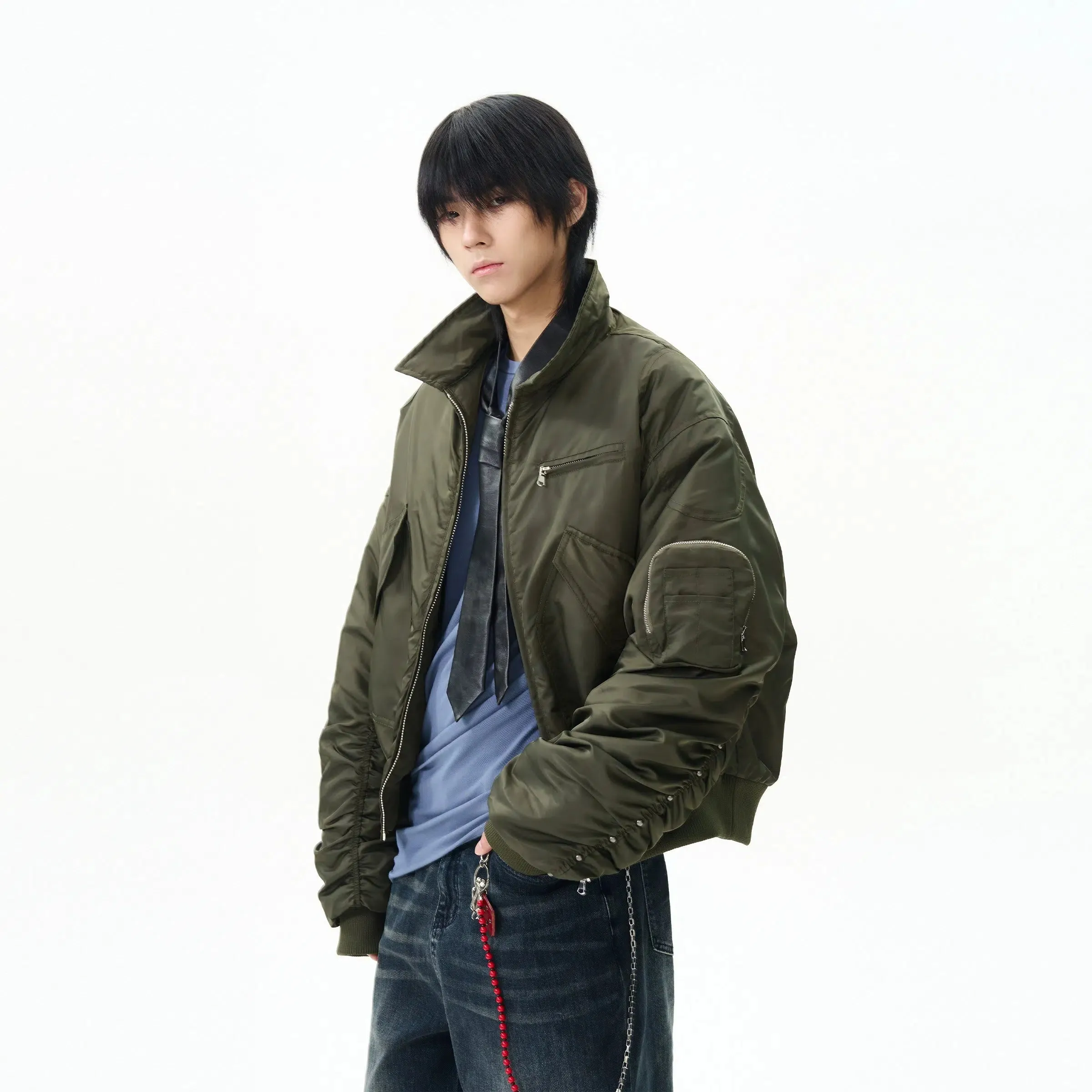 Green Insulated Pilot Jacket