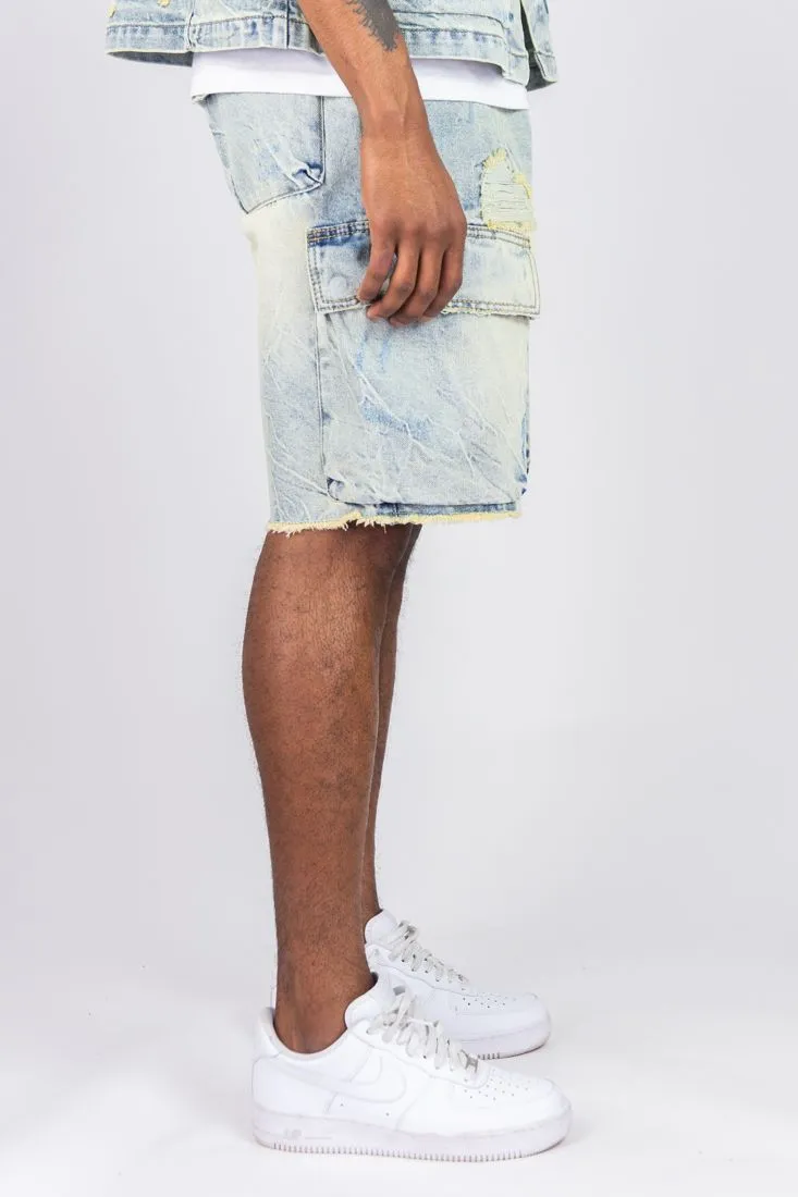 Grunge Cargo Jorts [12" Inseam Relaxed Fit] | Rebel Minds
