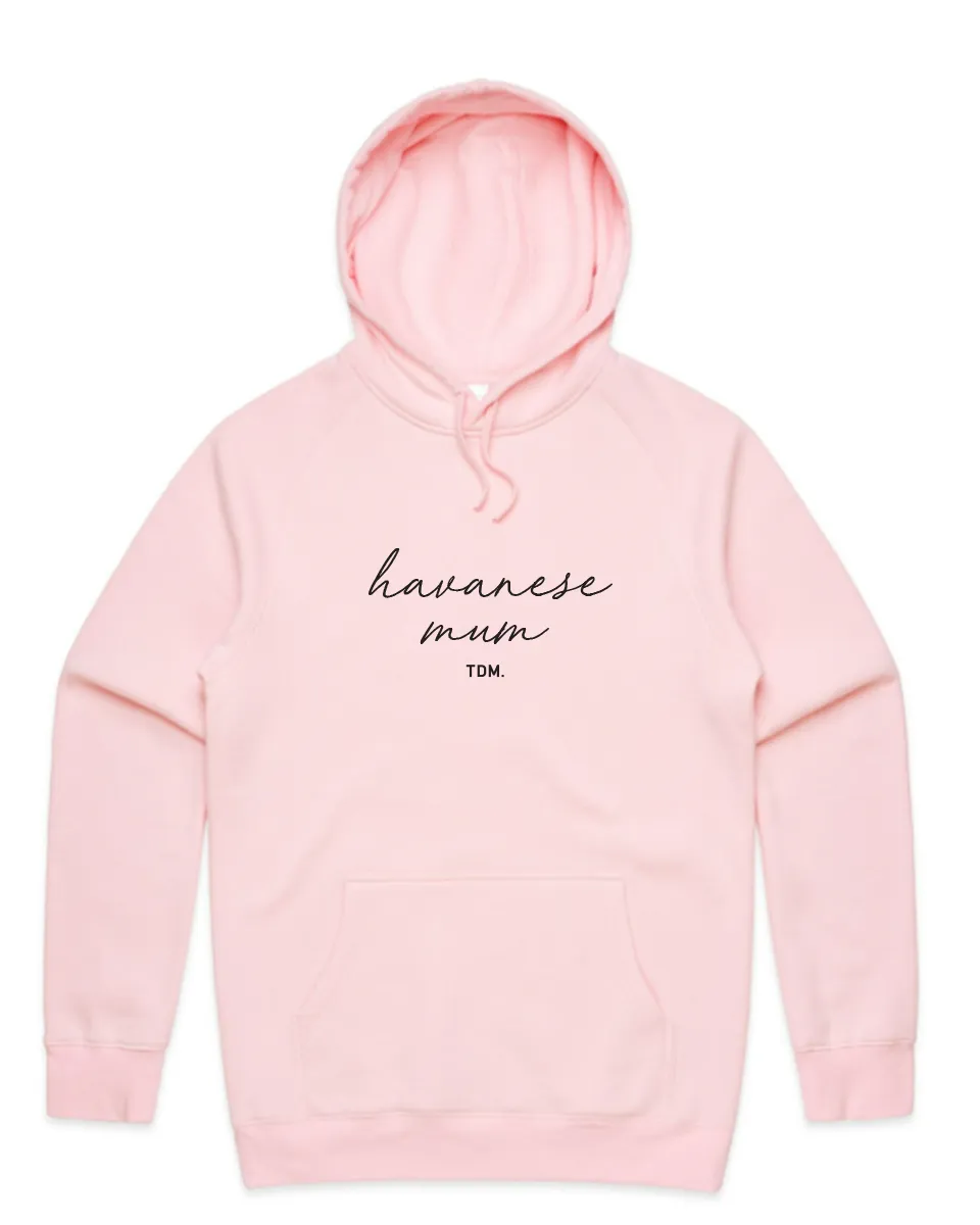 Havanese Mum Illustration: Unisex Hoodie