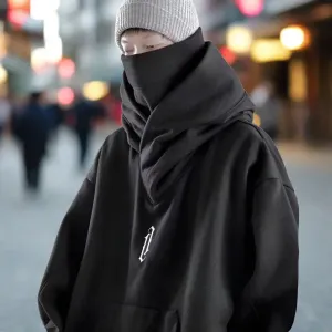 High Collar Hip Hop Street-wear Hoodies - Fashionable Loose Unisex Sweaters