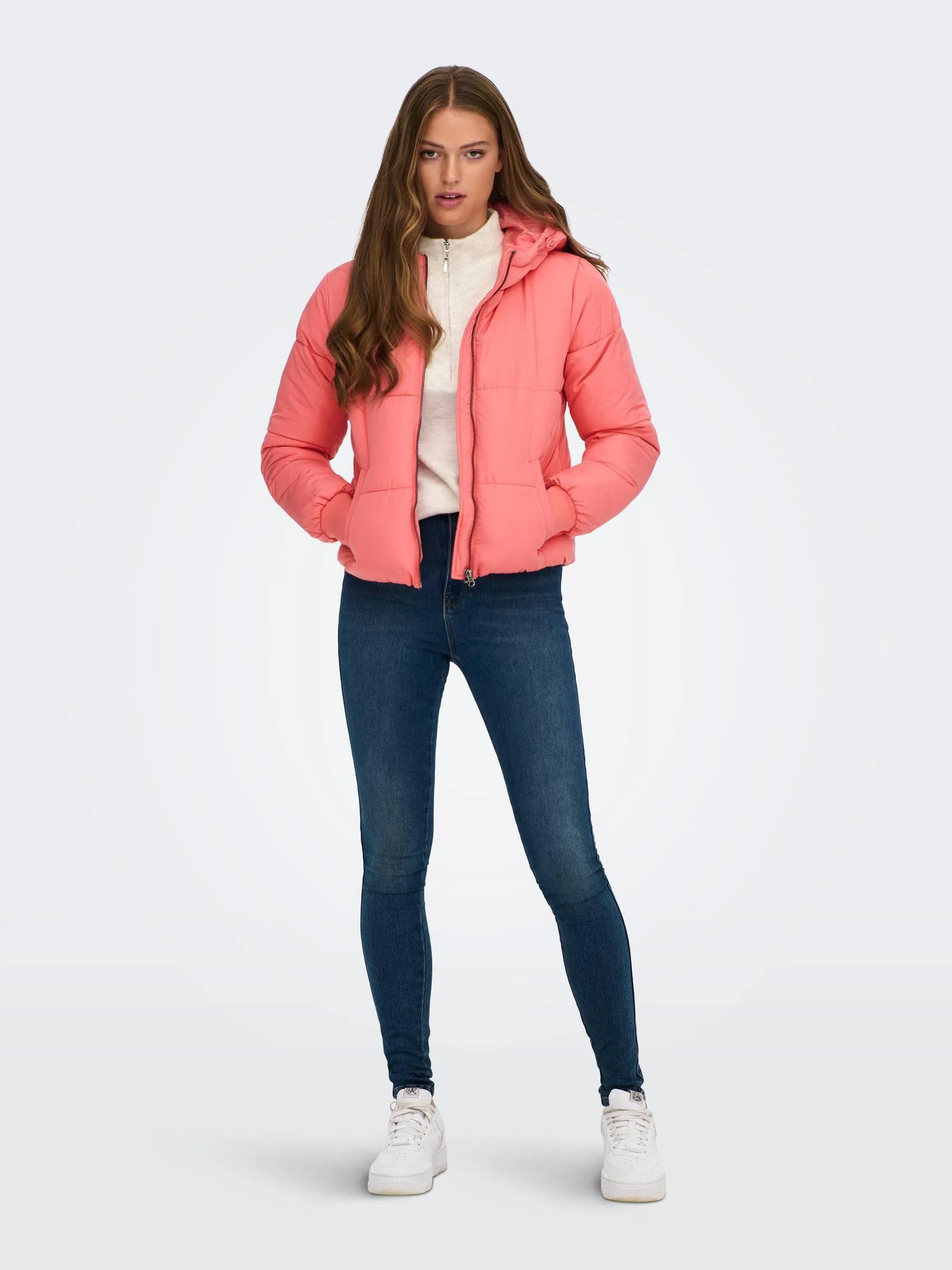 Jacqueline De Yong NEWERICA Hooded Jacket -ROSE