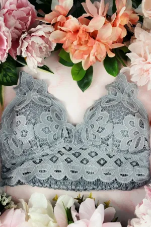Lace Bralette (Light Grey)