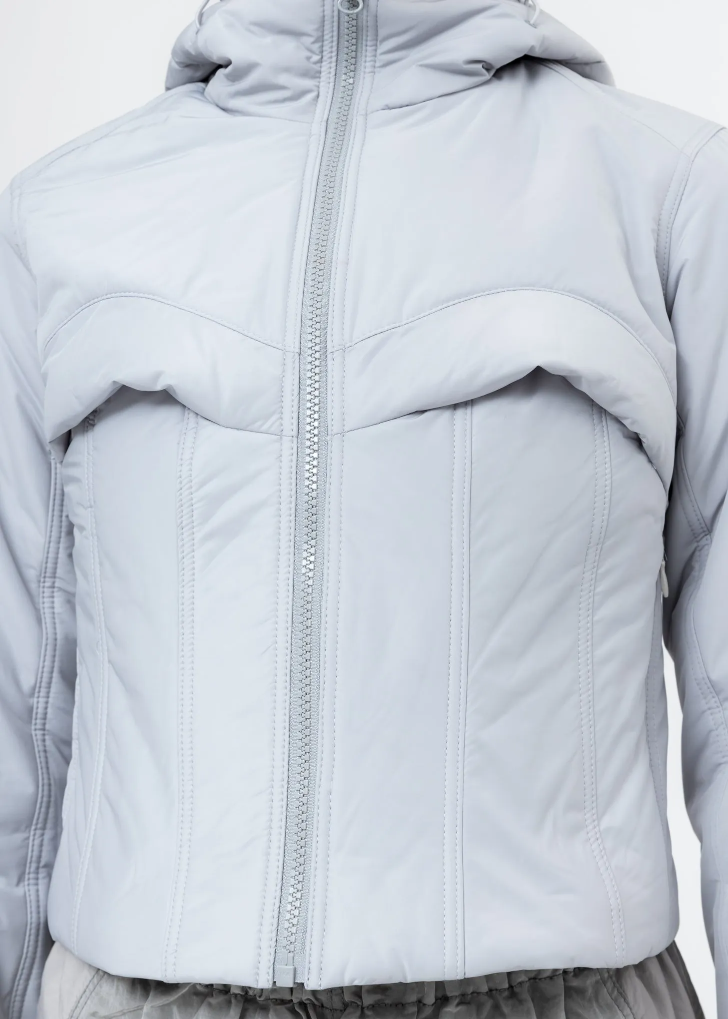 Light Grey Quill Padded Jacket